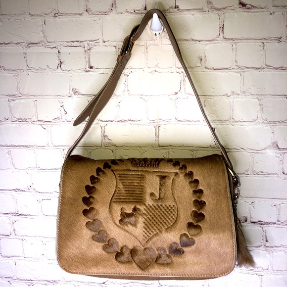 Juicy Couture Handbags - Vintage juicy couture cross body bag in faux cowhide